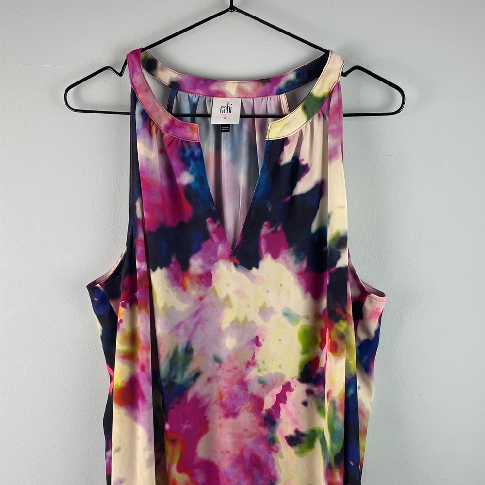 CAbi #5971 Watercolor Dress Size L